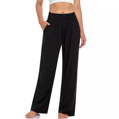 Women's High Waisted Wide Leg Yoga Pants with Pockets