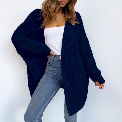 Women's Oversized Chunky Knit Long Cardigan with Pockets