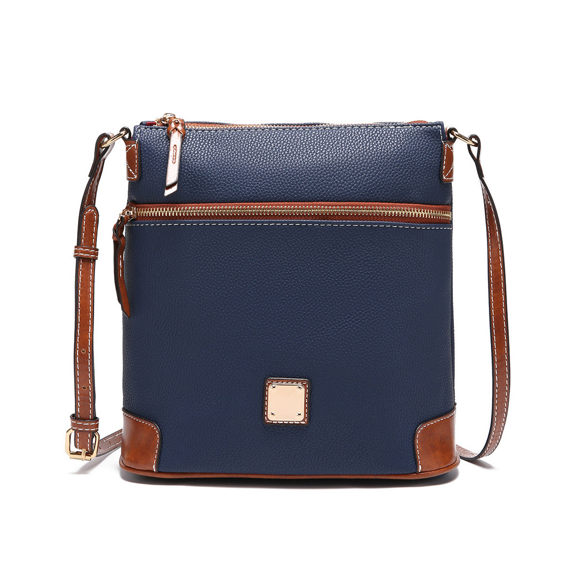 Vintage Pebbled PU Leather Crossbody Bag for Women
