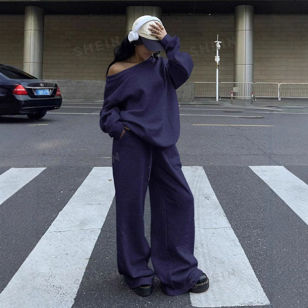 Women's Oversized 2 Piece Sweatsuit Lounge Set