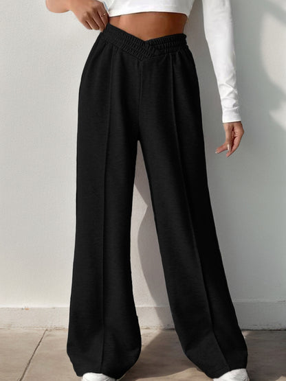 High Waisted Wide Leg Lounge Sweatpants with Pockets