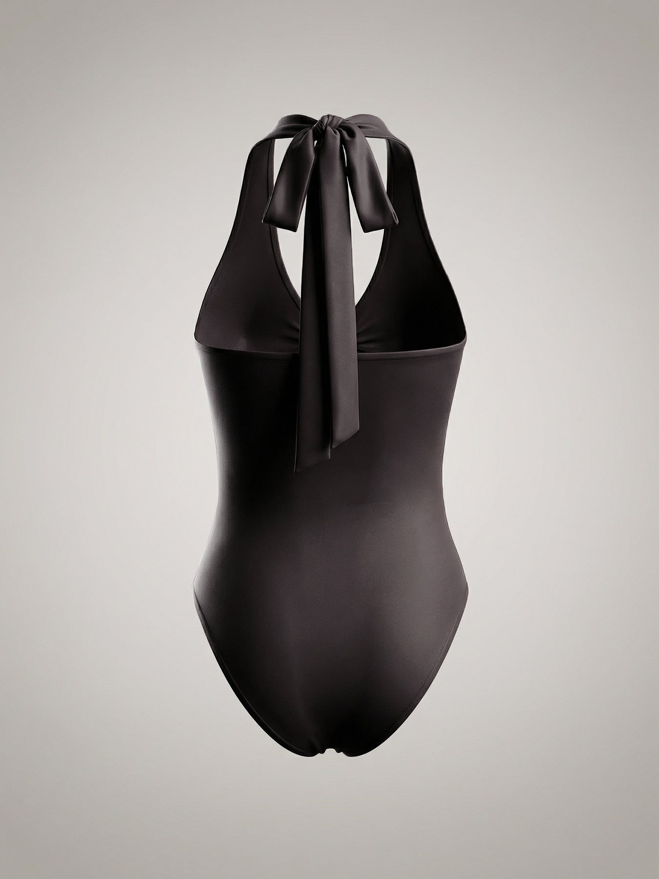 Solid Halter Cutout Bodysuit Sexy Sleeveless Bodycon Top