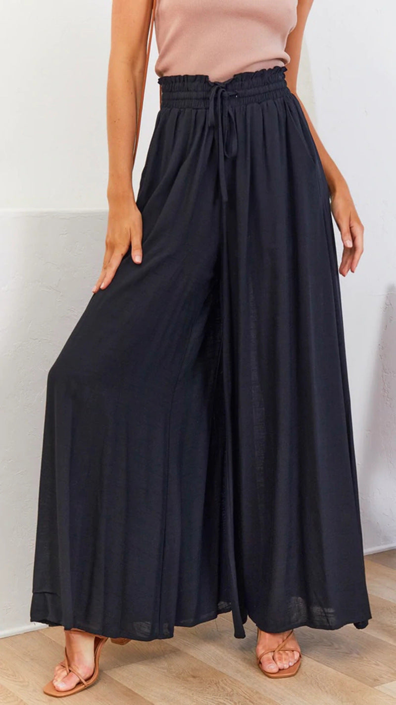 Women's High Waist Palazzo Pants Wide Leg Casual Summer
