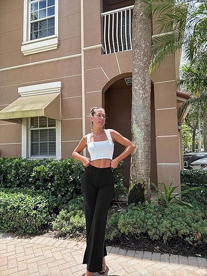 Chic High-Waisted Wide-Leg Pants – Effortless Street Style Trousers