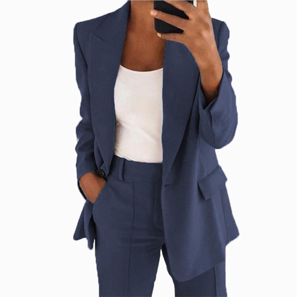 Women's 2 Piece Blazer Pants Set Business Casual