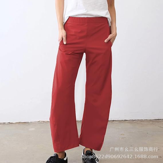 Women's Wide Leg Pants Casual Loose Work Trousers