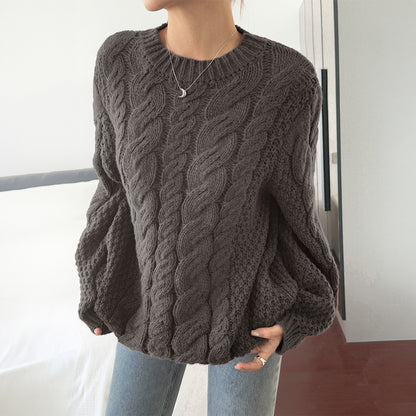 Chunky Cable Knit Oversized Sweater Women