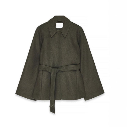 Women's Oversized Belted Lapel Coat Winter
