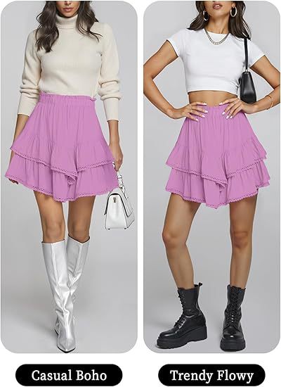 Women's High-Waist Layered Cake Skirt – Summer Casual Mini Skirt