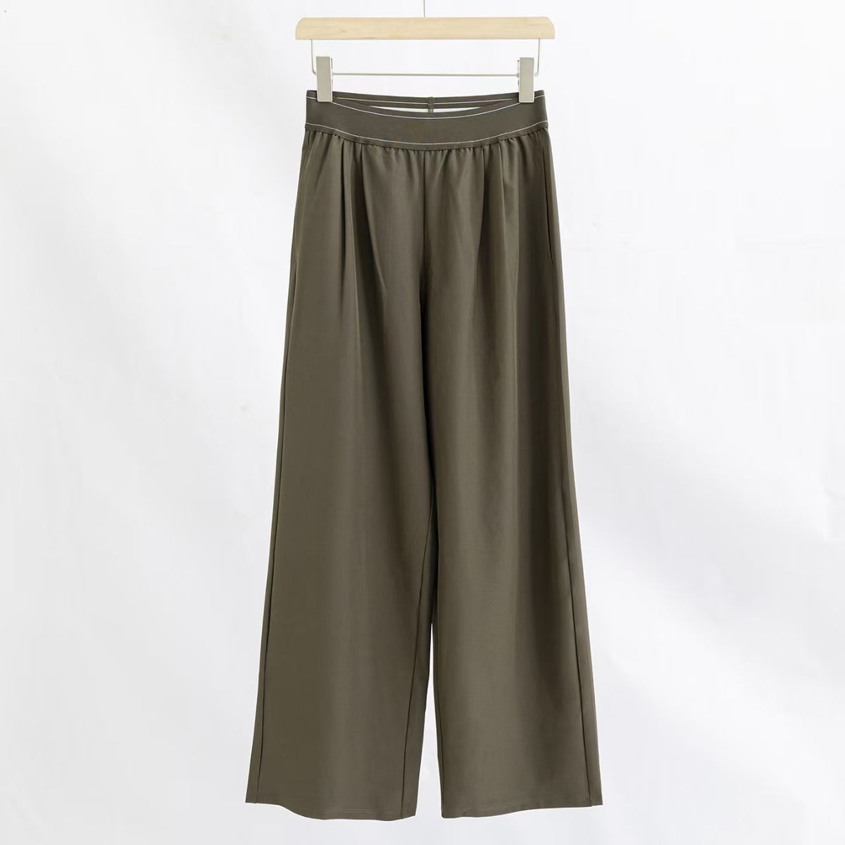 High Waisted Wide Leg Yoga Pants Quick Dry Elastic Waist