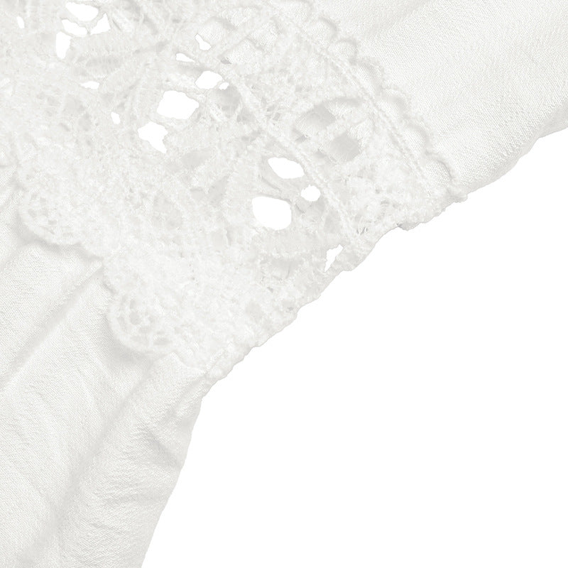 Lace Flutter Sleeve Wide Leg Jumpsuit Resort Outfit