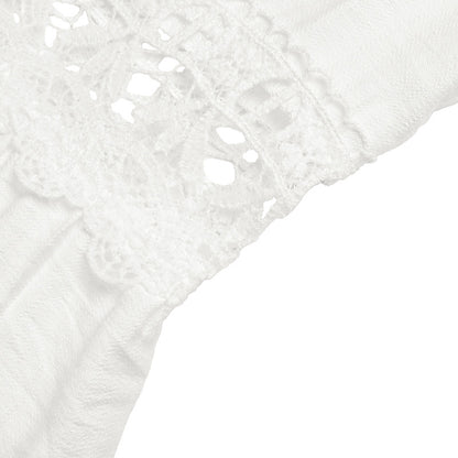 Lace Flutter Sleeve Wide Leg Jumpsuit Resort Outfit