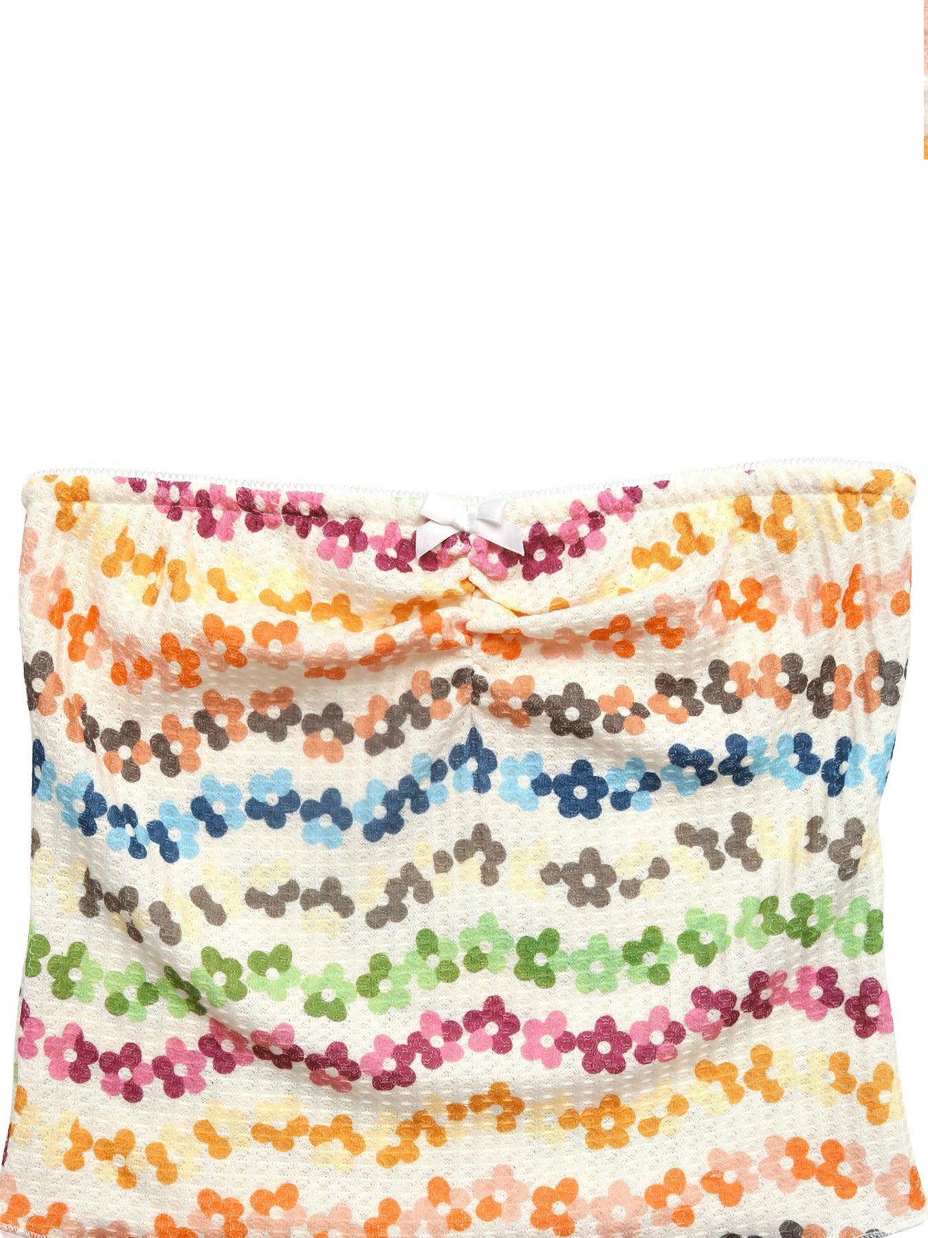 Floral Smocked Tube Top Strapless Summer Going Out Top