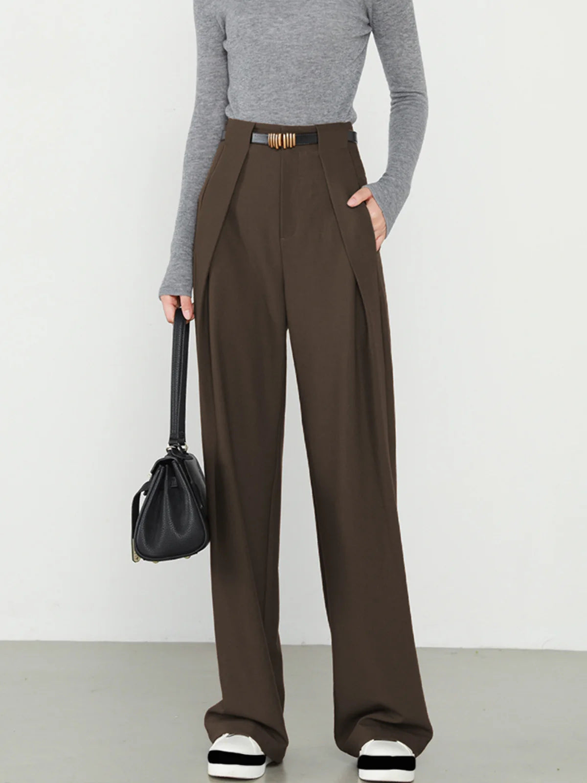 Women's Wide Leg Dress Pants High Waist Loose Straight Leg