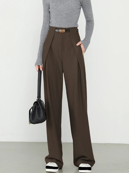 Women's Wide Leg Dress Pants High Waist Loose Straight Leg