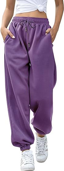 High Waist Loose Fit Sweatpants | Casual Jogger Pants Women