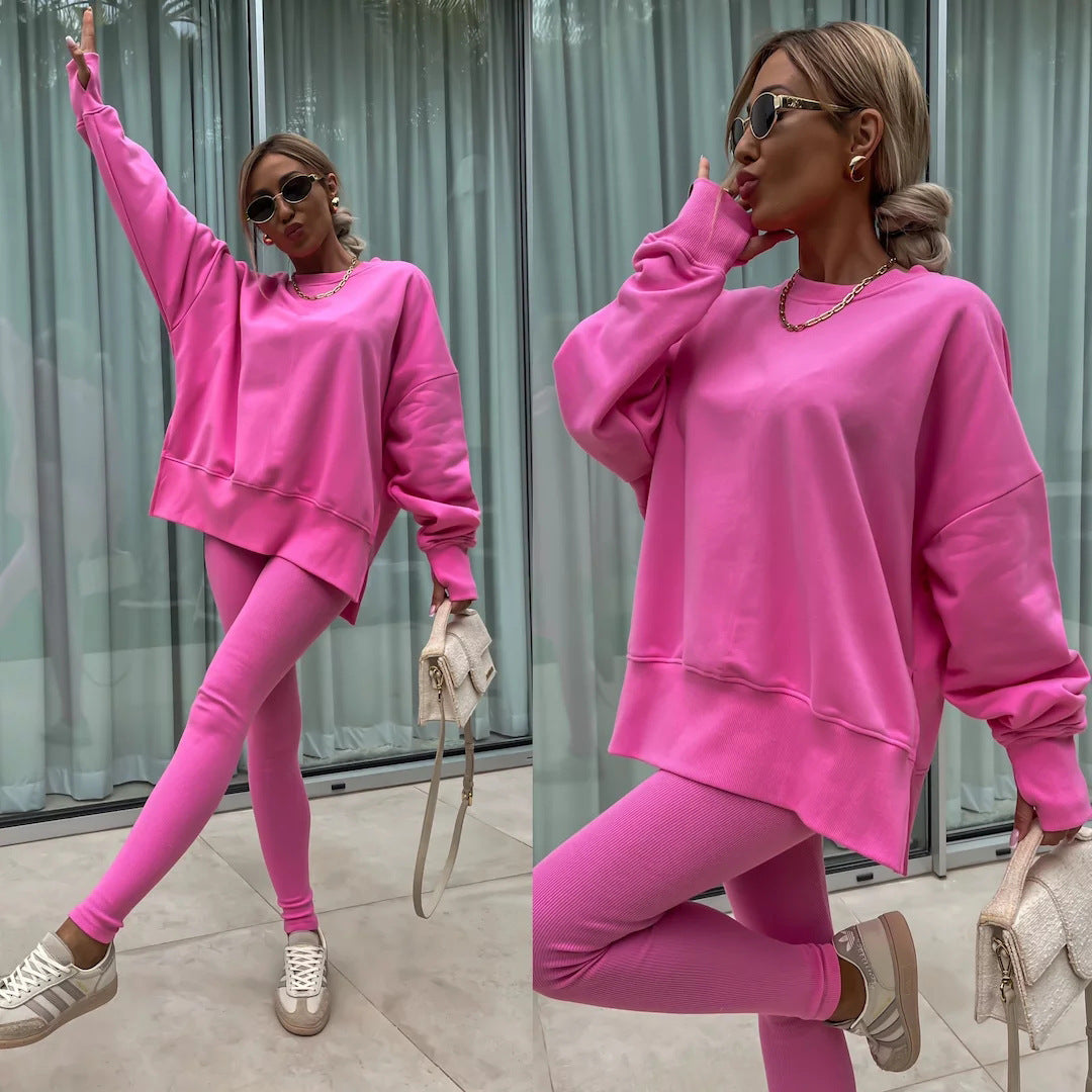 Oversized Sweatshirt and Leggings Two Piece Set