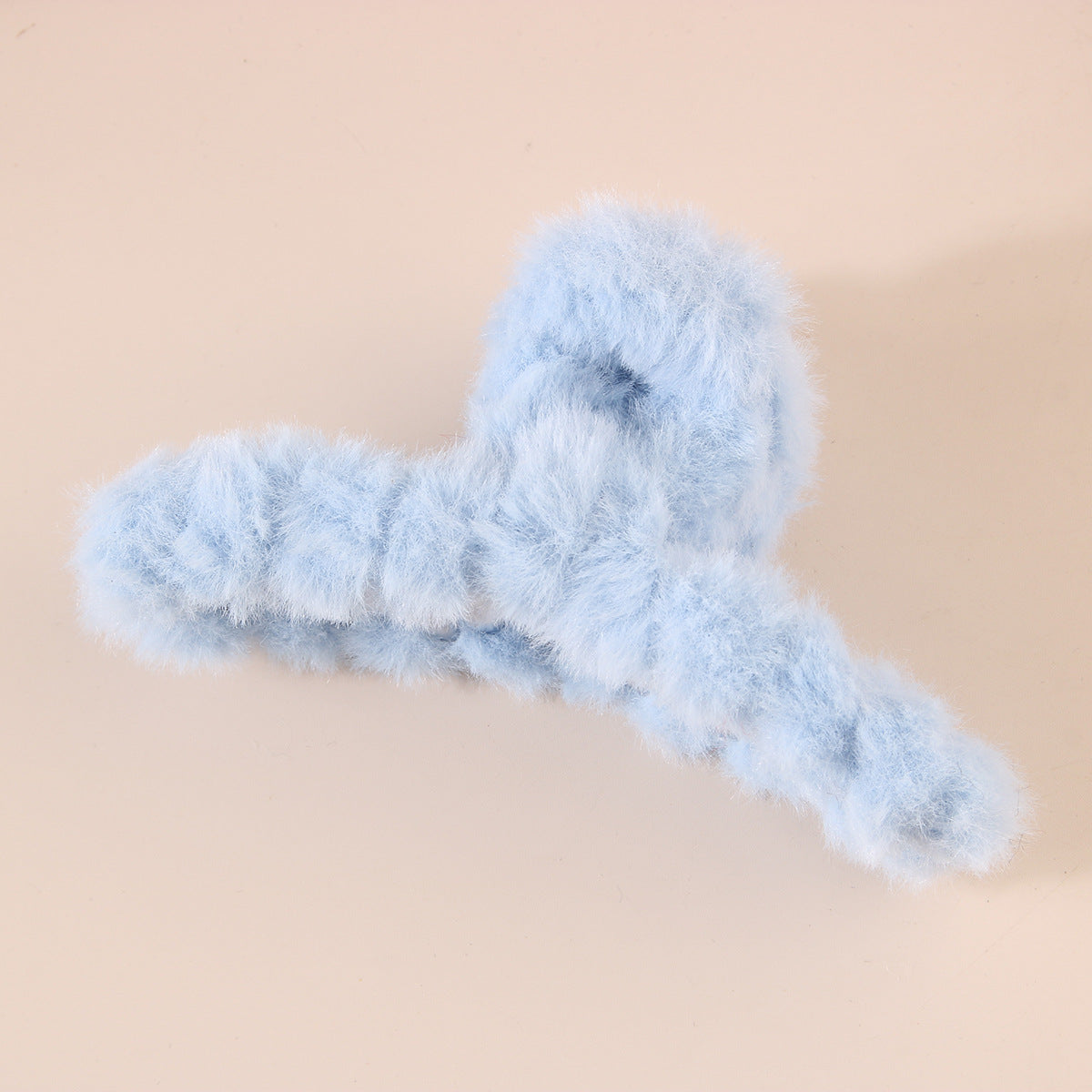 Fuzzy Large Hair Claw Clip for Thick Hair Winter Accessory