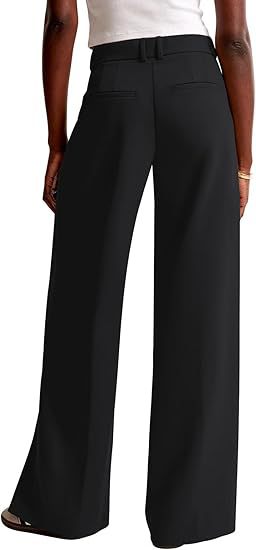 Women's High-Waisted Wide-Leg Pants – Elegant Business Trousers