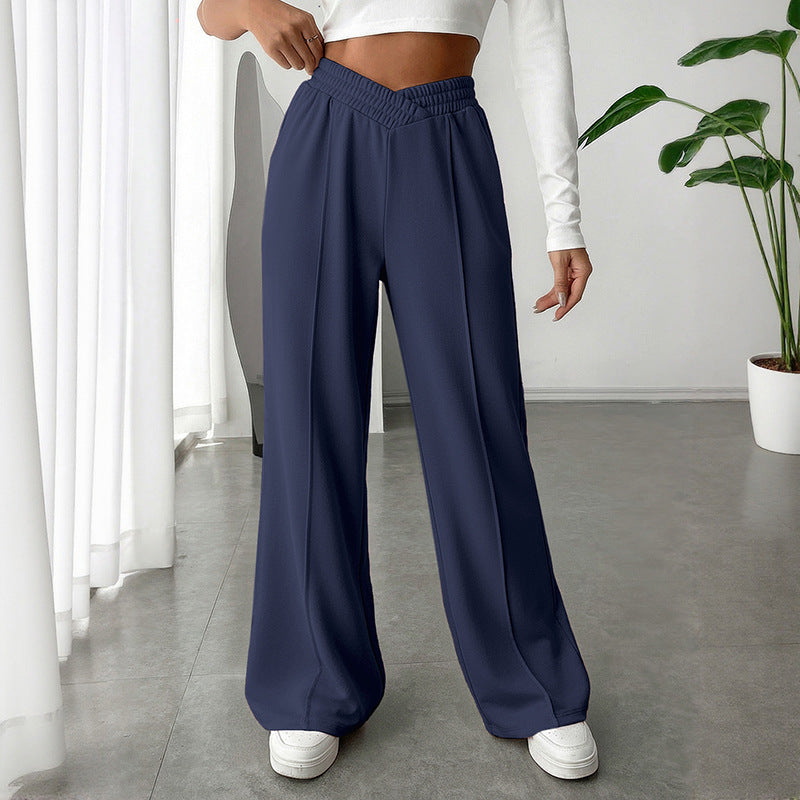 High Waist Wide Leg Lounge Pants Casual Flowy Sweatpants