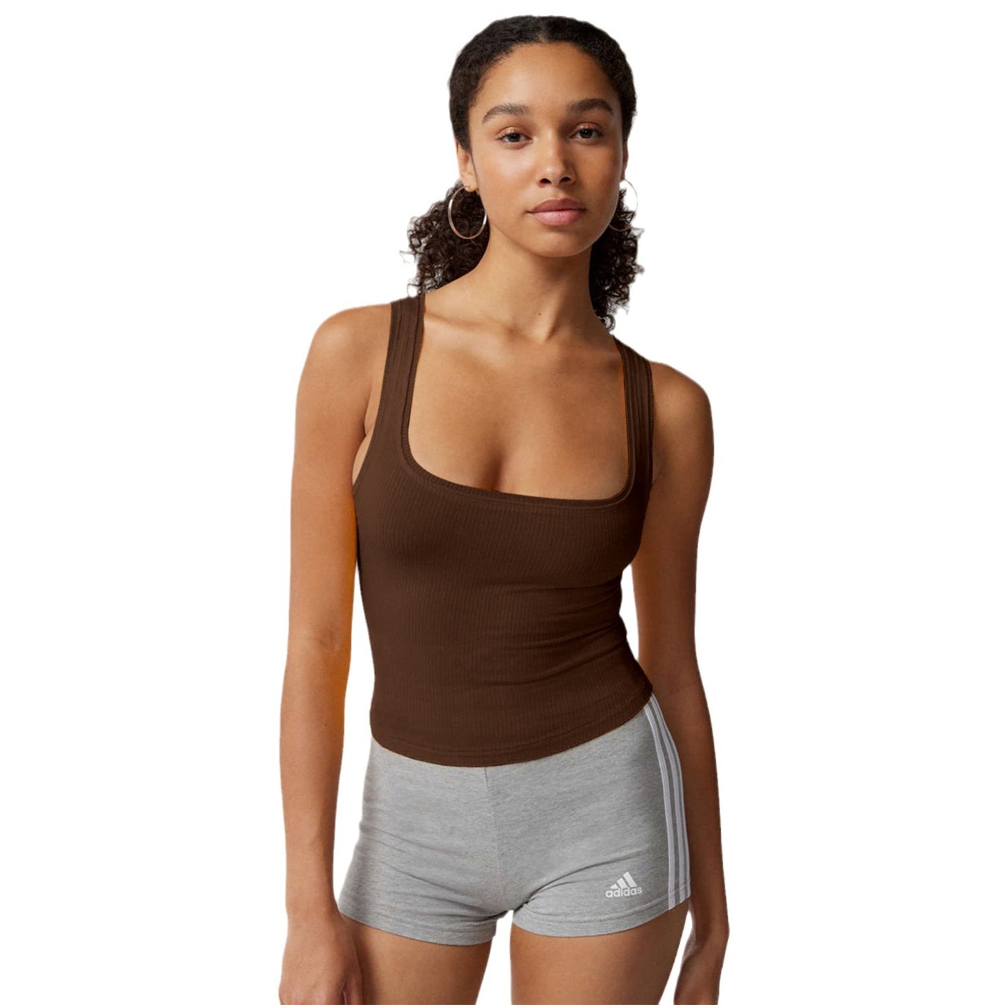 Slim-Fit Solid Color Spice Girl Vest Cross-Border Top