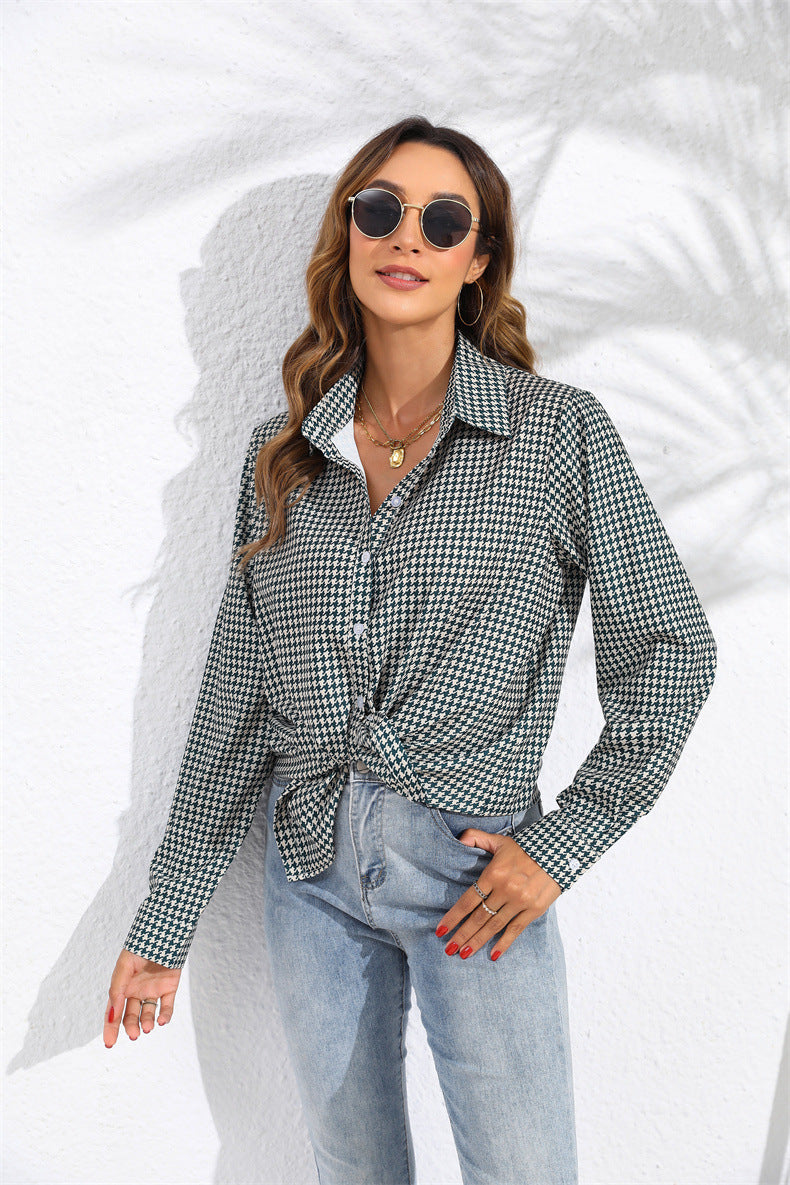 Women's Plaid Button Down Shirt Long Sleeve Casual