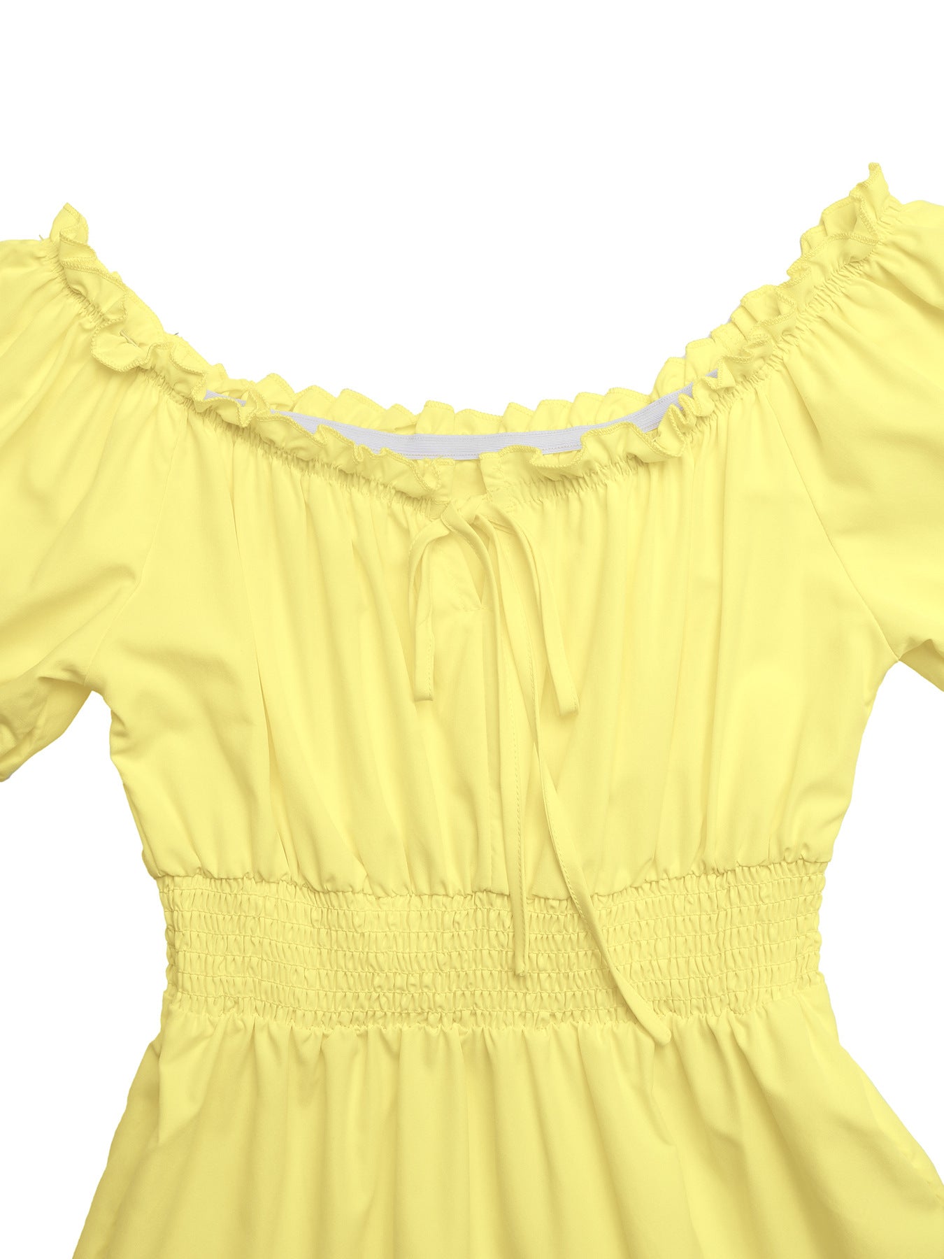 Chic Off-Shoulder Puff Sleeve Princess Dress A-Line Summer