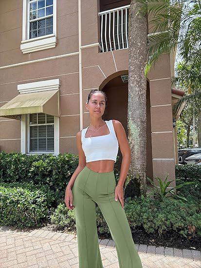 Chic High-Waisted Wide-Leg Pants – Effortless Street Style Trousers