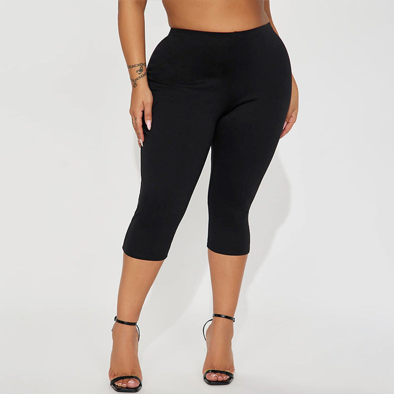 Sexy Leopard Print Capri Leggings High Waist Butt Lift