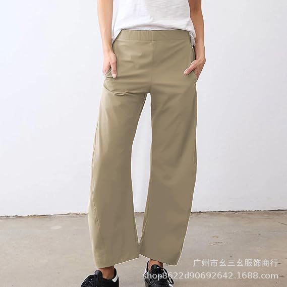 Women's Wide Leg Pants Casual Loose Work Trousers