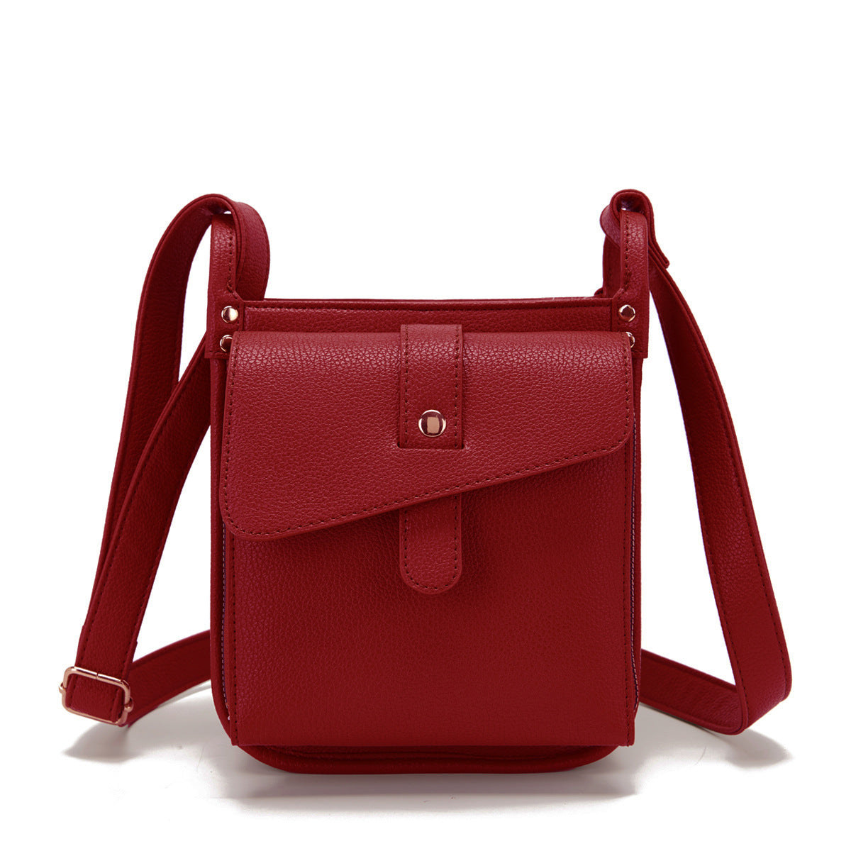 Unisex Vintage PU Leather Crossbody Messenger Bag