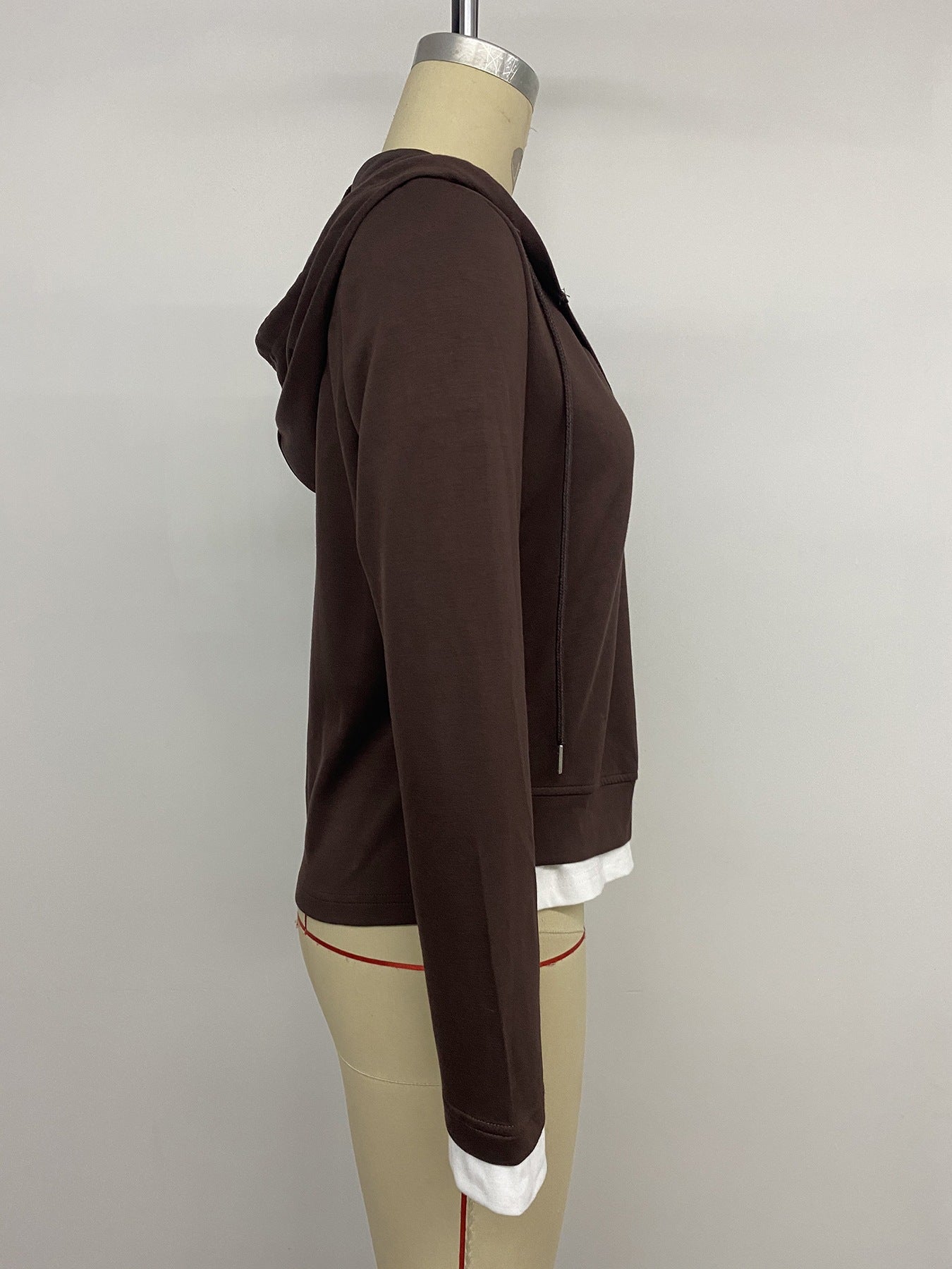 Women's Color Block Layered Lightweight Hoodie