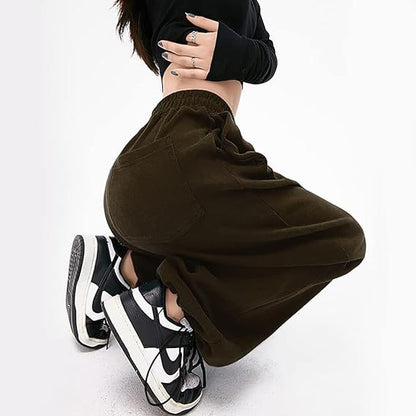 High Waist Drawstring Wide Leg Lounge Pants
