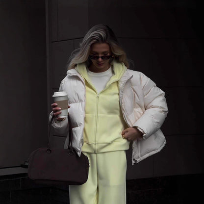 Women’s Zip Up Hoodie & Wide Leg Pants Lounge Set