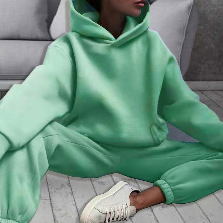 Womens Oversized Hoodie Sweatpants Set Casual Streetwear