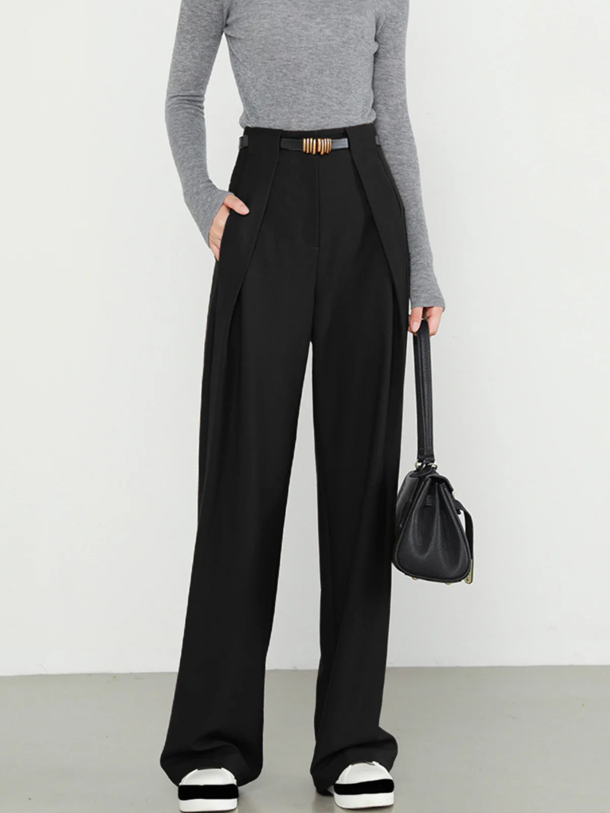 Women's Wide Leg Dress Pants High Waist Loose Straight Leg