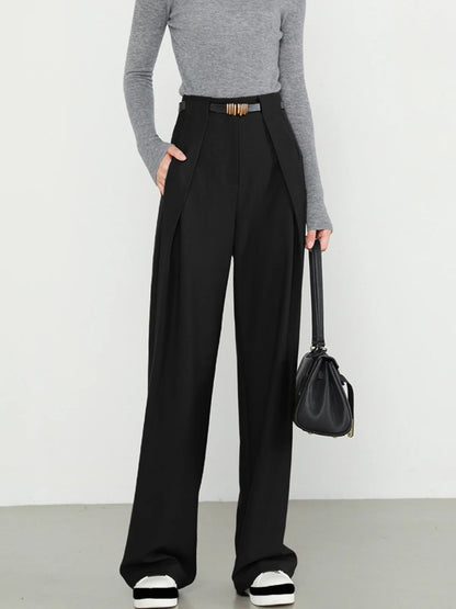 Women's Wide Leg Dress Pants High Waist Loose Straight Leg