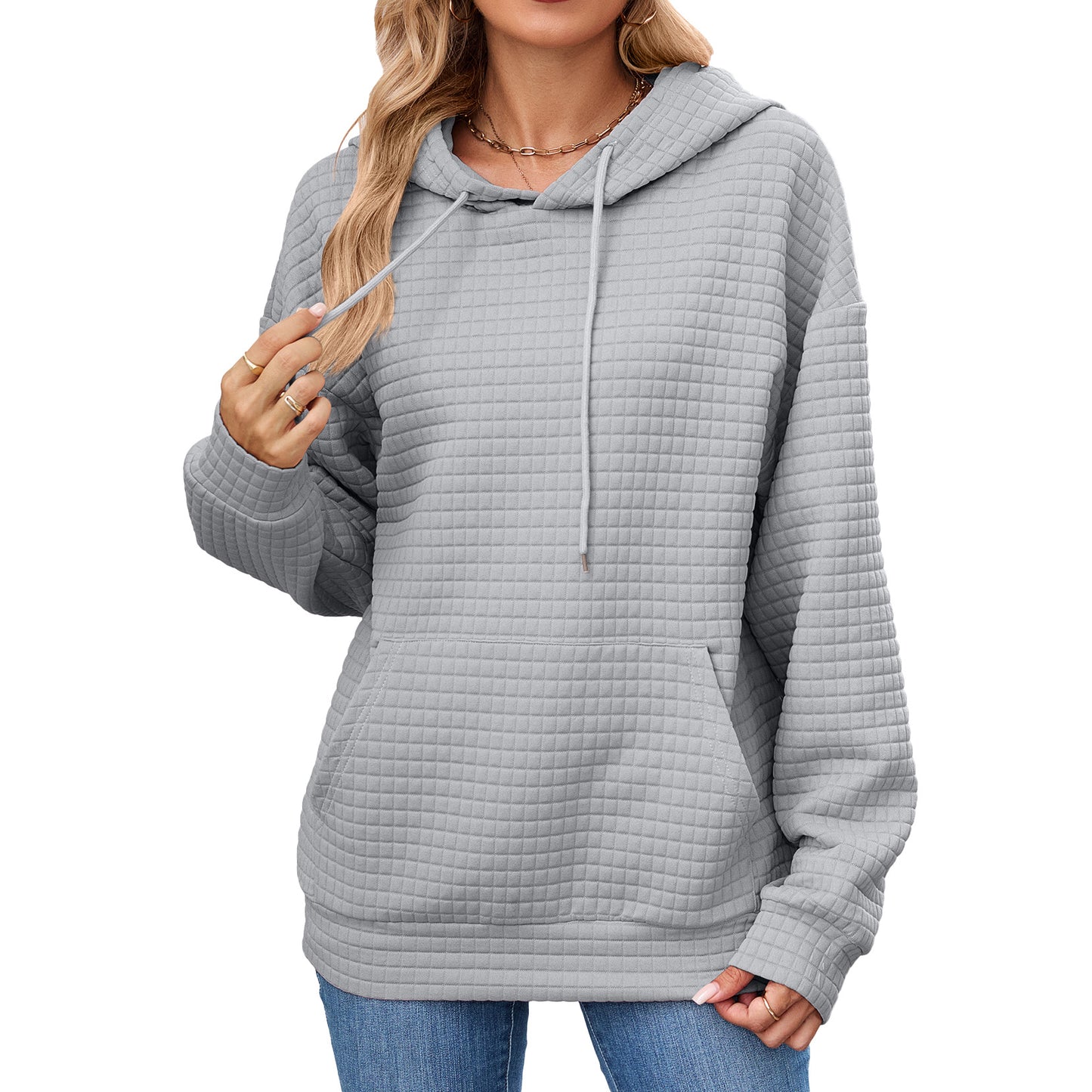 Casual Oversized Hooded Sweatshirt with Pockets for Women