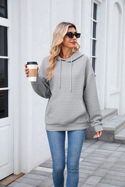 Casual Oversized Hooded Sweatshirt with Pockets for Women