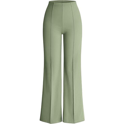 Chic High-Waisted Wide-Leg Pants – Effortless Street Style Trousers