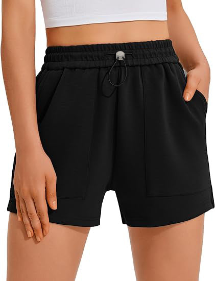 Women's High-Waisted Drawstring Jogger Shorts – Casual Sports Shorts
