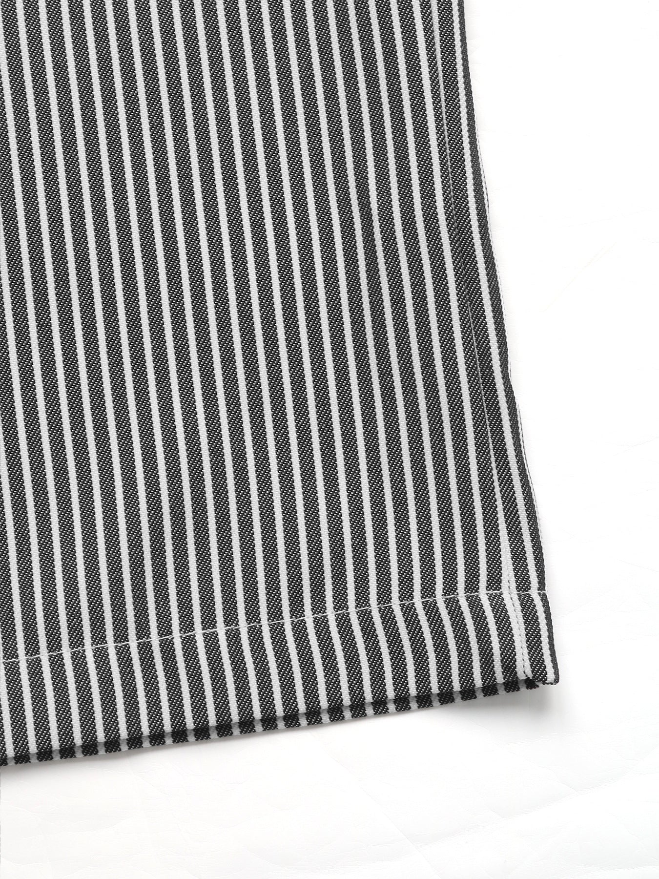 Striped Lace Trim Drawstring Wide Leg Pants