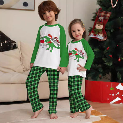 Cartoon Cute Print Parent-child Clothing Loungewear Christmas Pajamas