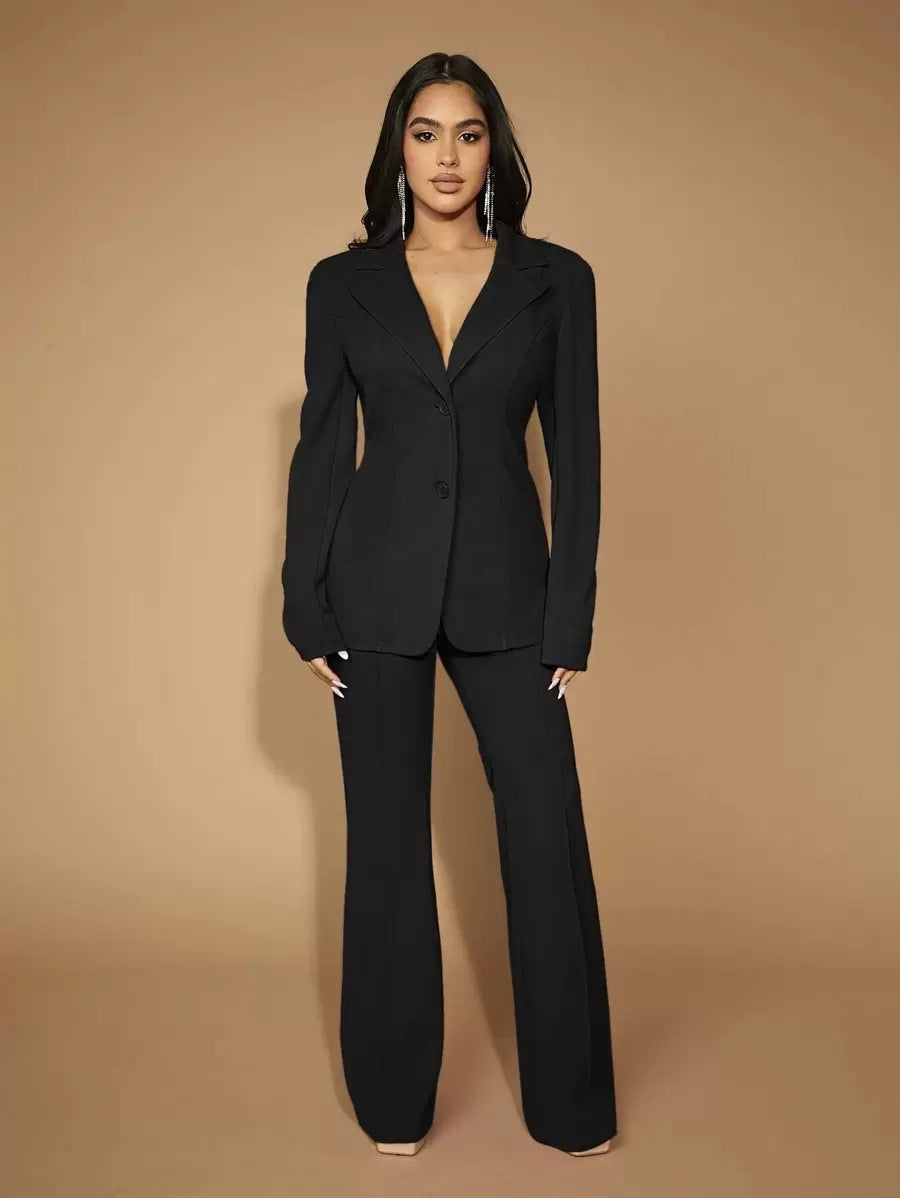 High Waist Straight Leg Pants | Women's Work Trousers