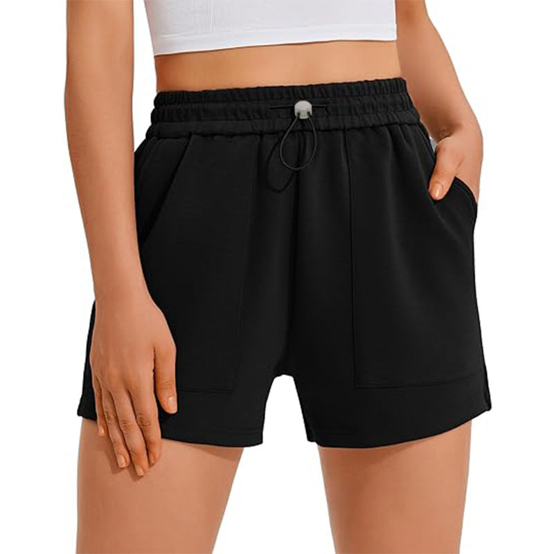 Women's High-Waisted Drawstring Jogger Shorts – Casual Sports Shorts
