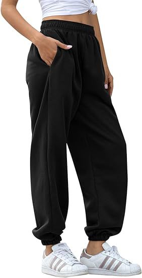 High Waist Loose Fit Sweatpants | Casual Jogger Pants Women