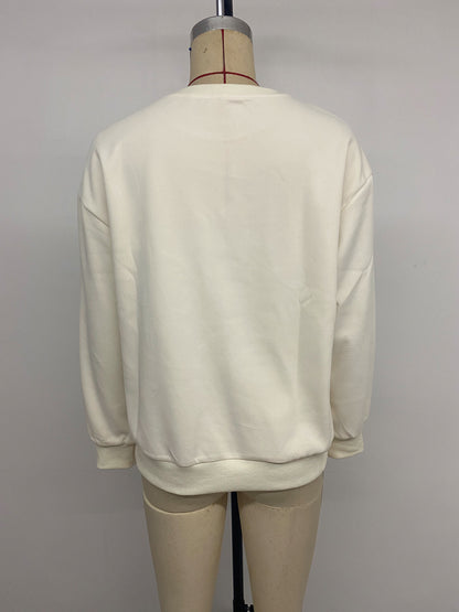 Women's Coquette Bow Sweatshirt Oversized Crewneck Pullover