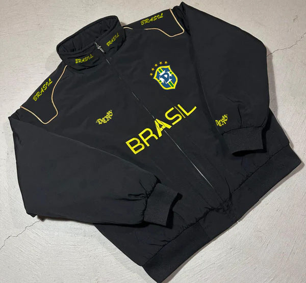 Wholesale Women's Oversized Brazil Soccer Jacket