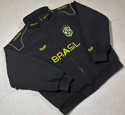 Wholesale Women's Oversized Brazil Soccer Jacket