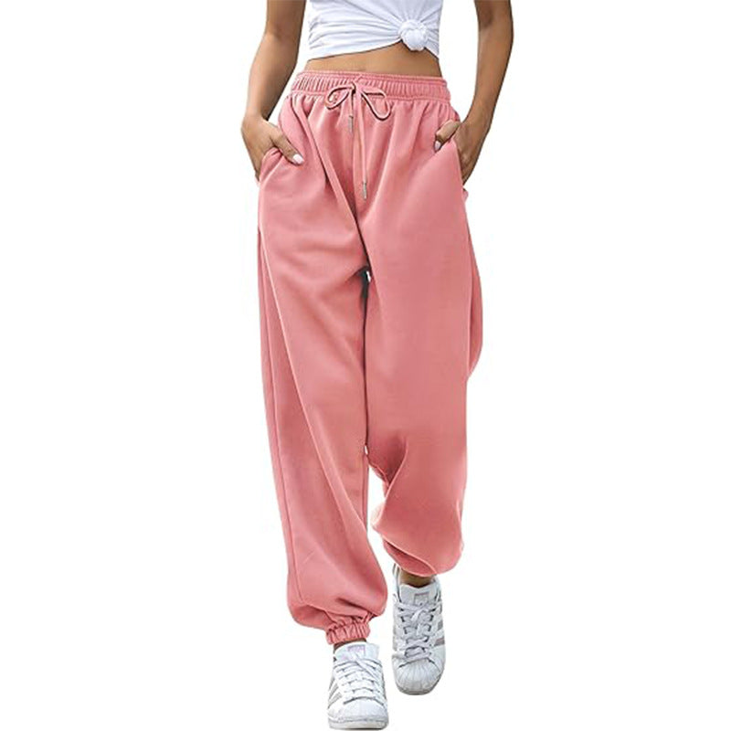 High Waist Loose Fit Sweatpants | Casual Jogger Pants Women